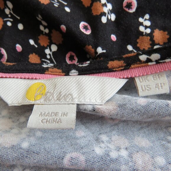 BODEN Crew Neck Jersey Midi Dress in Ditsy Dotty Floral Fall Cottagecore US 4P - Picture 15 of 15